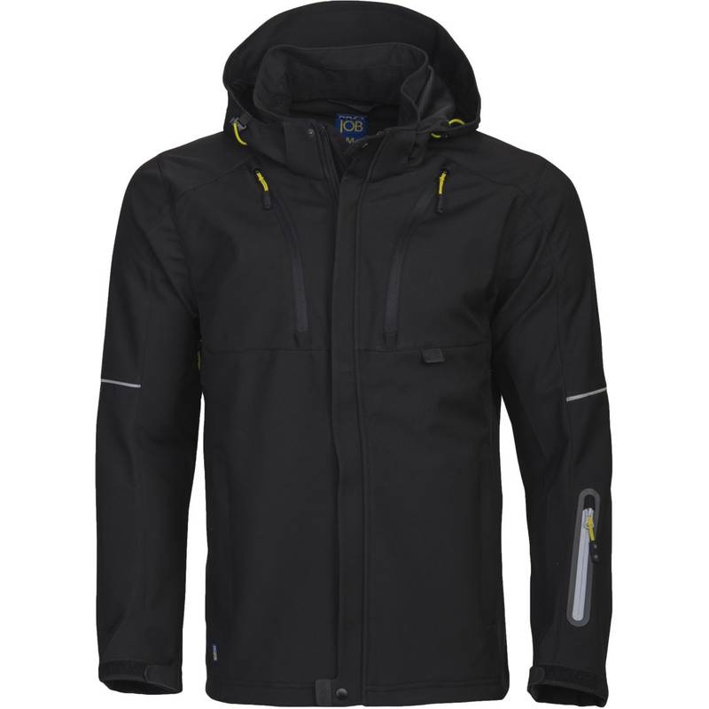 ProJob | 3406 Functional Jacket, Prac.3-vrstvá softshell bunda, černá, XS ProJob | 3406 Functional Jacket, Prac.3-vrstvá softshell bunda, černá, XS