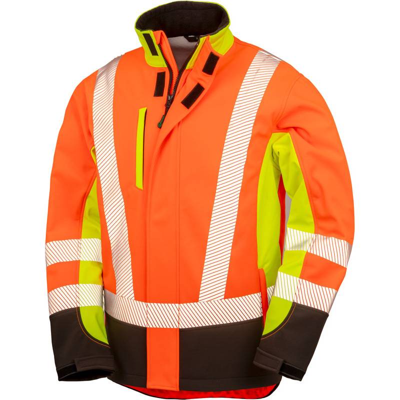 Result Recycled | R 506X, 3-vrstvá bezpeč.softshell bunda, žlutá Fluo-oranžová Fluo-černá, S Result Recycled | R 506X, 3-vrstvá bezpeč.softshell bunda, žlutá Fluo-oranžová Fluo-černá, S