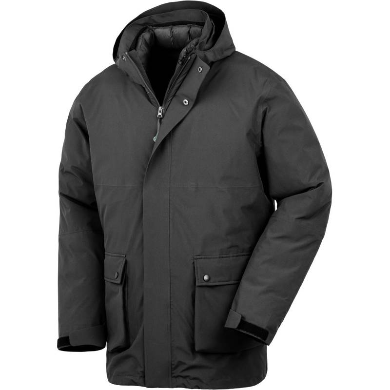 Result Recycled | R 920X, Prošívaná ripstop bunda 3-v-1, černá, 3XL Result Recycled | R 920X, Prošívaná ripstop bunda 3-v-1, černá, 3XL
