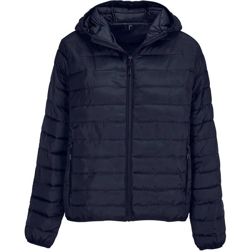 SOL'S|Stream Jacket Women, Ľahká dámska prešív. bunda s kapuc., modrá French Navy, XXL SOL'S|Stream Jacket Women, Ľahká dámska prešív. bunda s kapuc., modrá French Navy, XXL