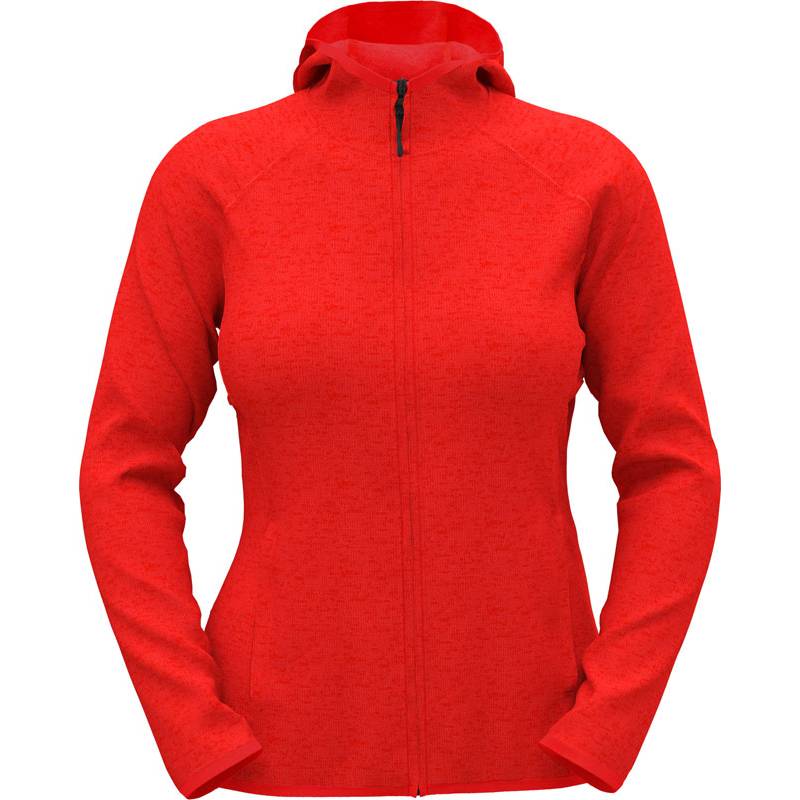 Stedman | Lux Knit Fleece Jacket Women, Dámská fleece bunda s kapucí, červená Scarlet Heather, M Stedman | Lux Knit Fleece Jacket Women, Dámská fleece bunda s kapucí, červená Scarlet Heather, M