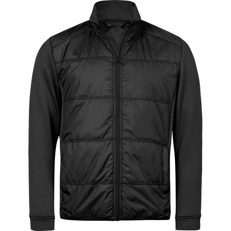 Tee Jays | TJ 9110, Pánská hybrid.strečová bunda, černá-černá, 4XL Tee Jays | TJ 9110, Pánská hybrid.strečová bunda, černá-černá, 4XL